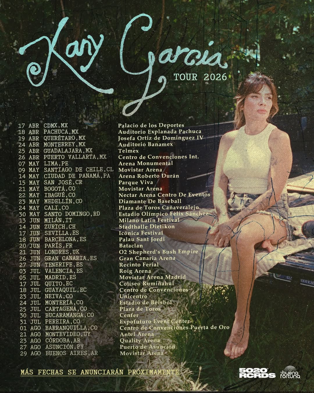Kany García Tour Poster 2026